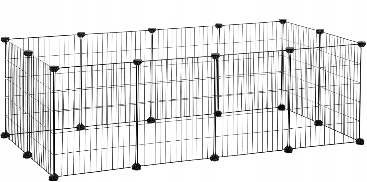 Levně Klec kovová kotec ohrada výběh pro zvířata 143cm Homit