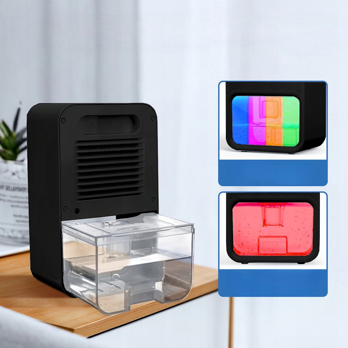 OSUSZACZ POWIETRZA POCHŁANIACZ WILGOCI 3,8L 0,9L/24H DO POMIESZCZEŃ 50 M2 Wydajność 0.9 l/24 h