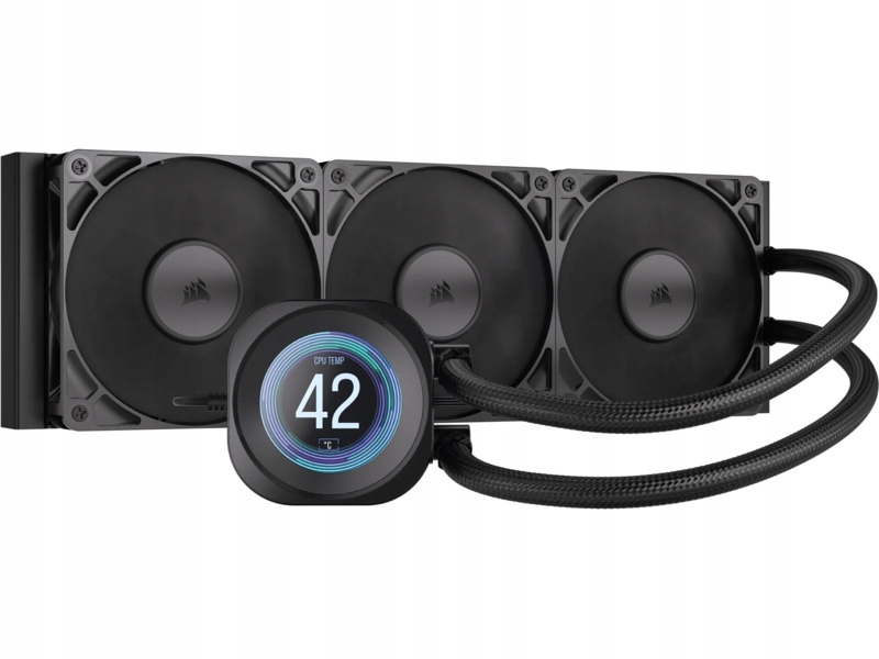 Chłodzenie wodne Corsair Nautilus 360 Rs LCD Czarny