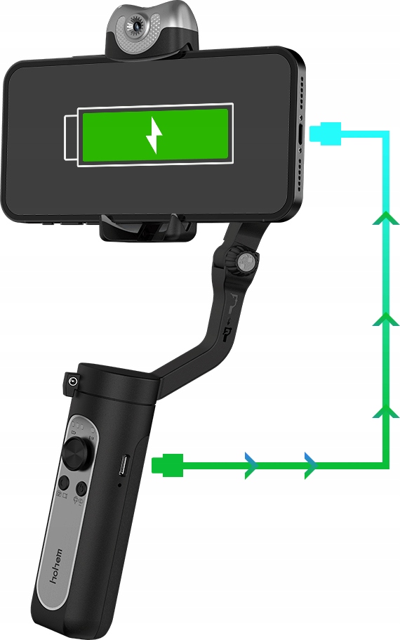 GIMBAL Stabilizator 3-os Hohem iSteady V2 do Telefonu Smartfona na Telefon Rodzaj elektroniczny (gimbal)