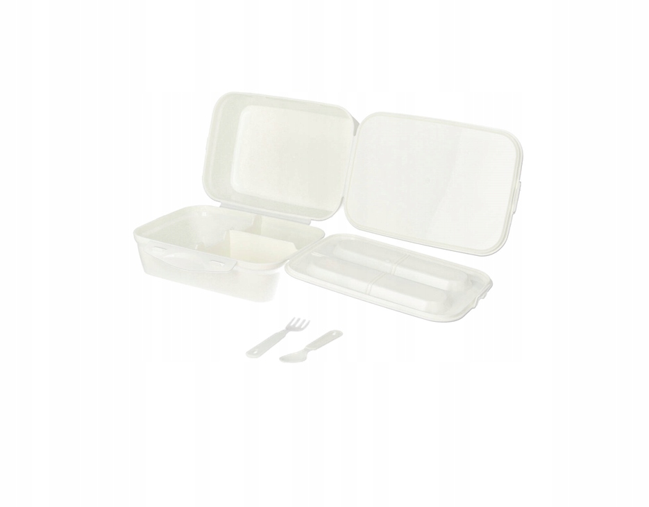 

Lunchbox pojemnik na obiad ze sztućcami do szkoły