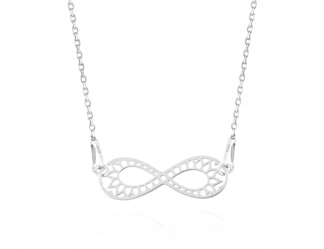 

Łańcuszek Infinity Nieskończoność ażur srebro925