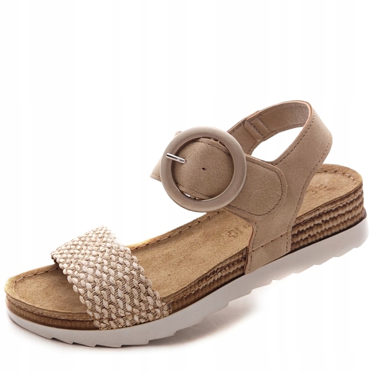 Pohodlné dámské sandály na suchý zip Marco Tozzi 28780