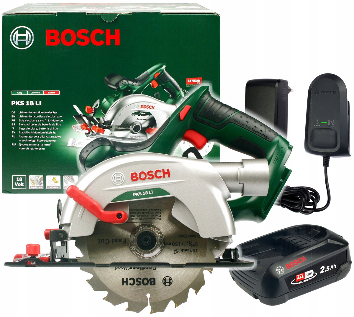 

Pilarka Tarczowa Pks 18 LI Bosch 1x2,5Ah