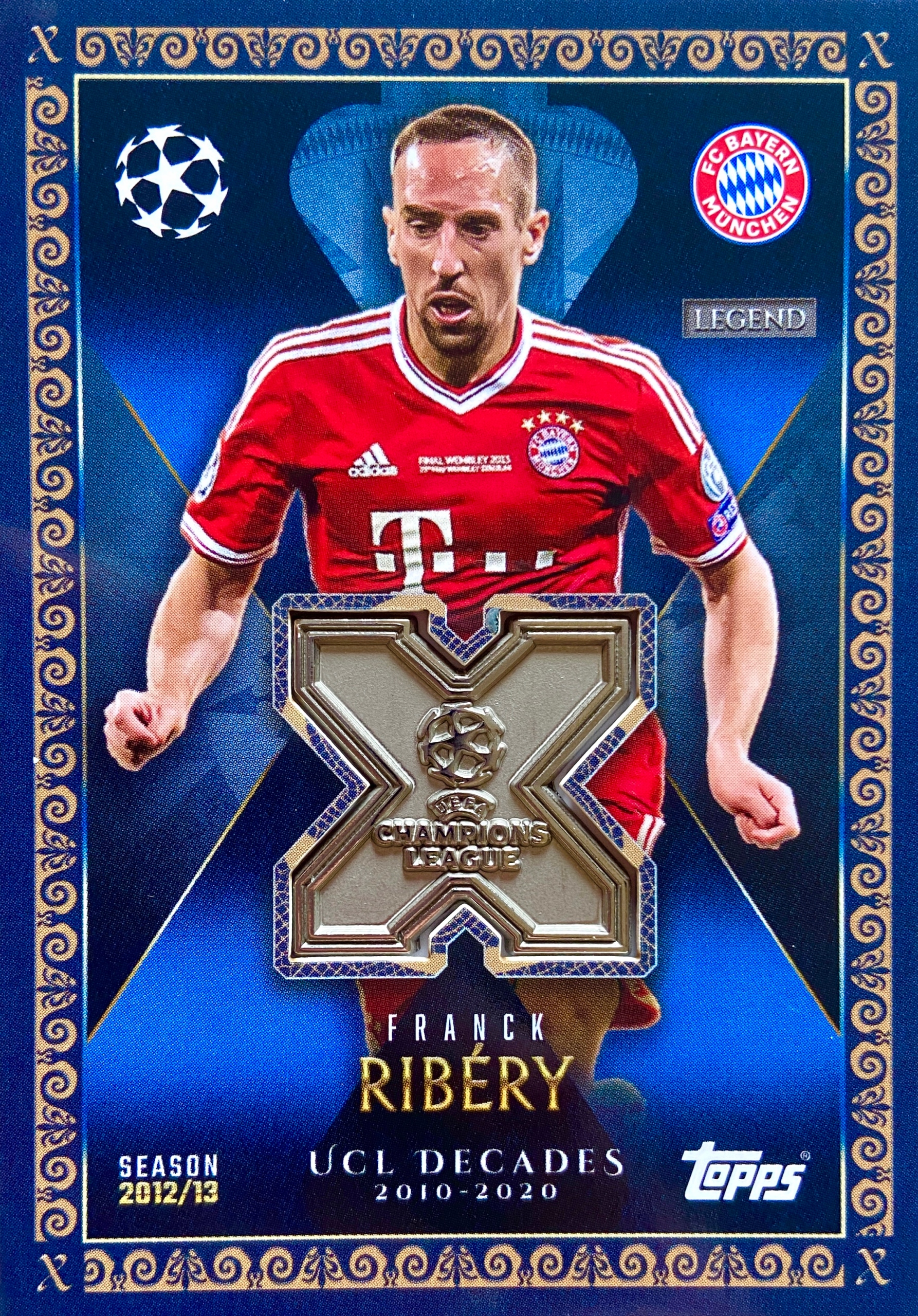 Match Attax Extra 2025/26 2026 Ucl Decades Relic Ucld-fr Franck Ribery