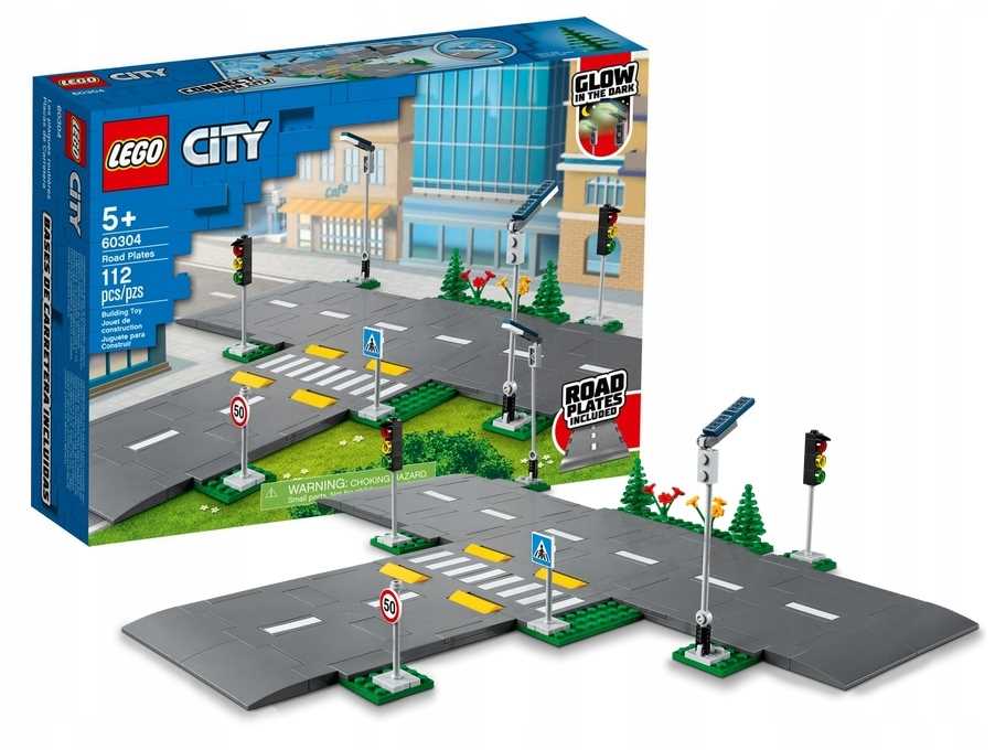 2x LEGO City - Płyty drogowe 60304
