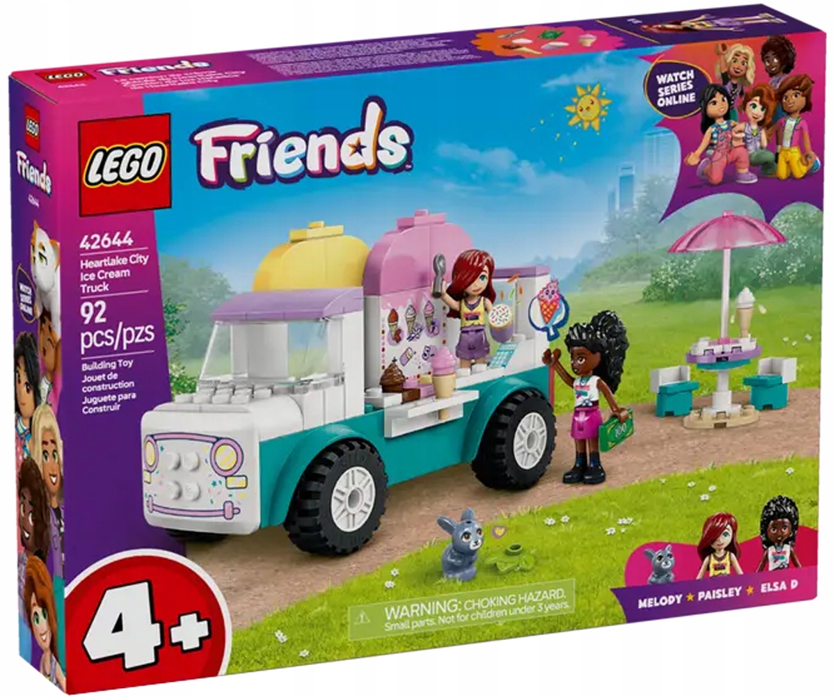 Lego Friends Dodávka Zmrzliny Ve Městě Heartlake Sada 42644