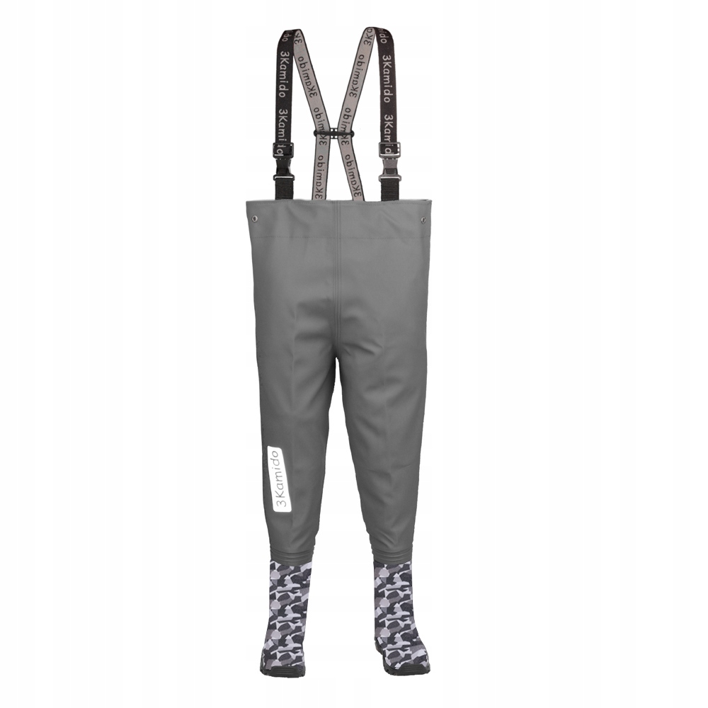 Spodniobuty dziecięce 3Kamido, wodery, woderki Moro, szare 35/36