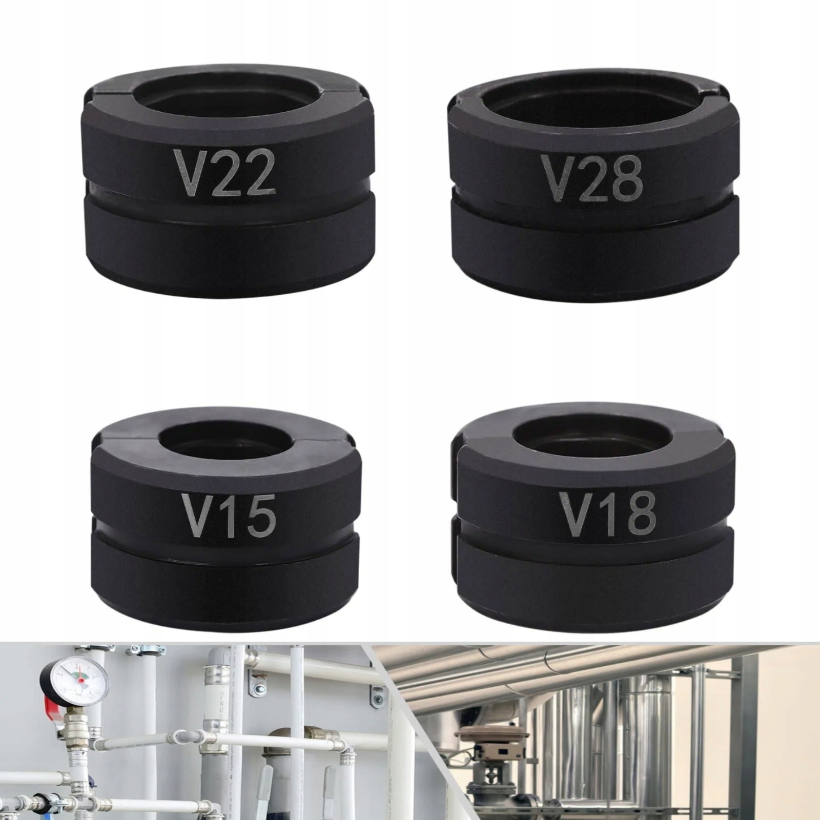 4 X Matrice Kamenů Pro Krimpovač Trubek Do V 15 18 22 28