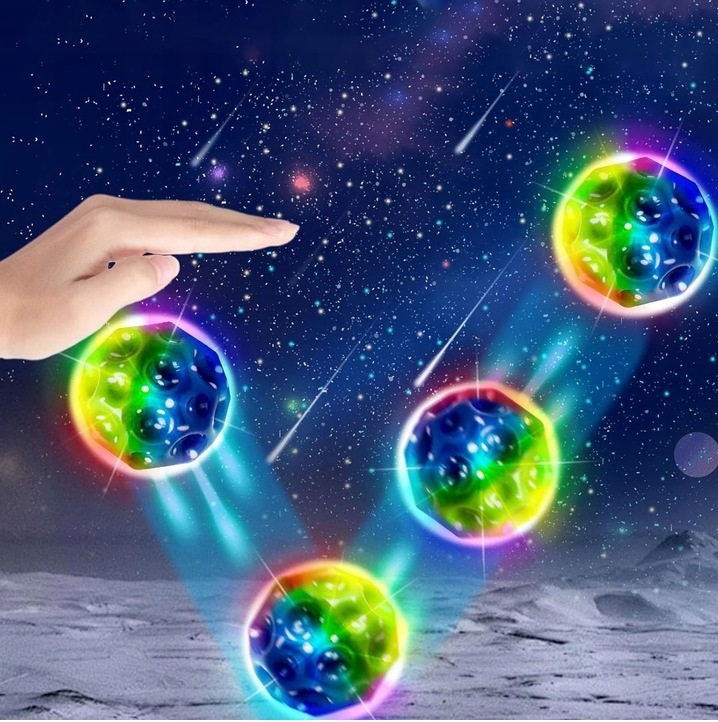 PIŁKA SKACZĄCA Wysoko odbijająca Meteor WYCZYNOWA PIŁECZKA ŚWIECĄCA Certyfikaty, opinie, atesty CE