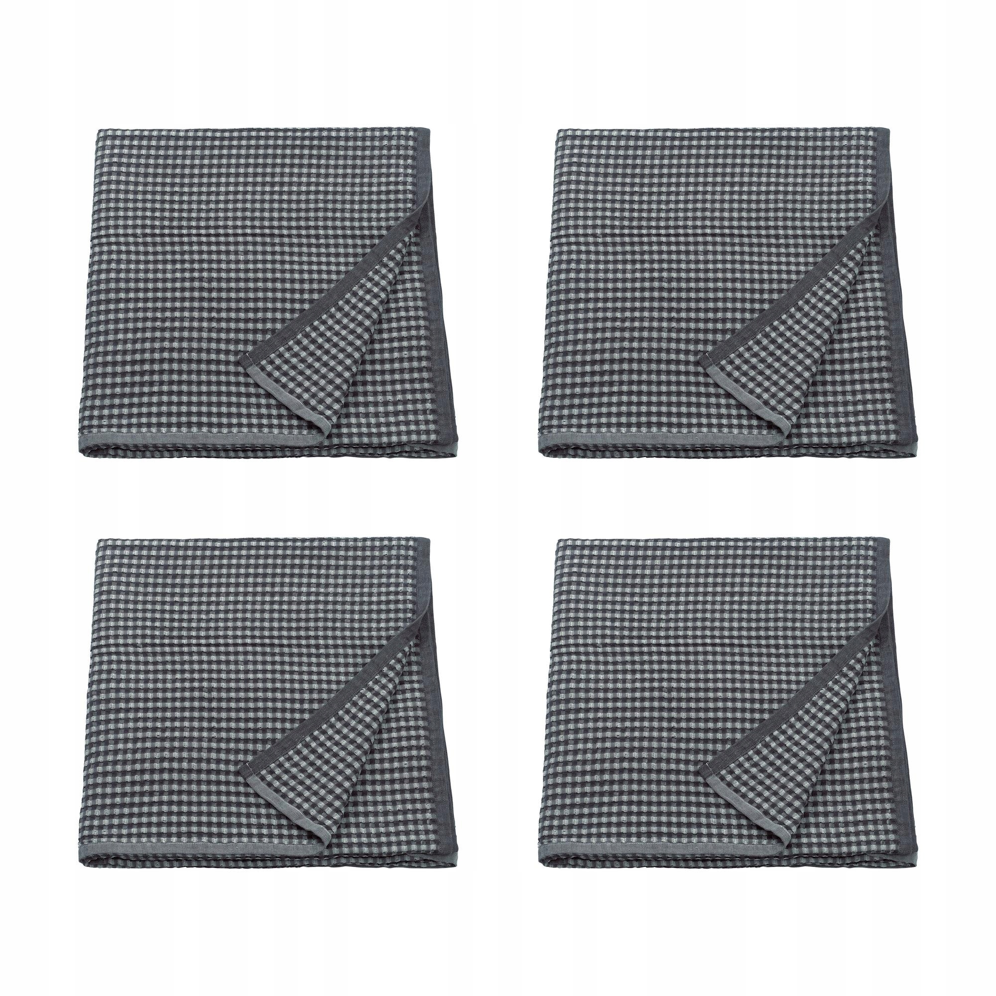 4 ks Přehoz Pelartuja tmavě šedý světle šedý 150 x 250 cm bavlna