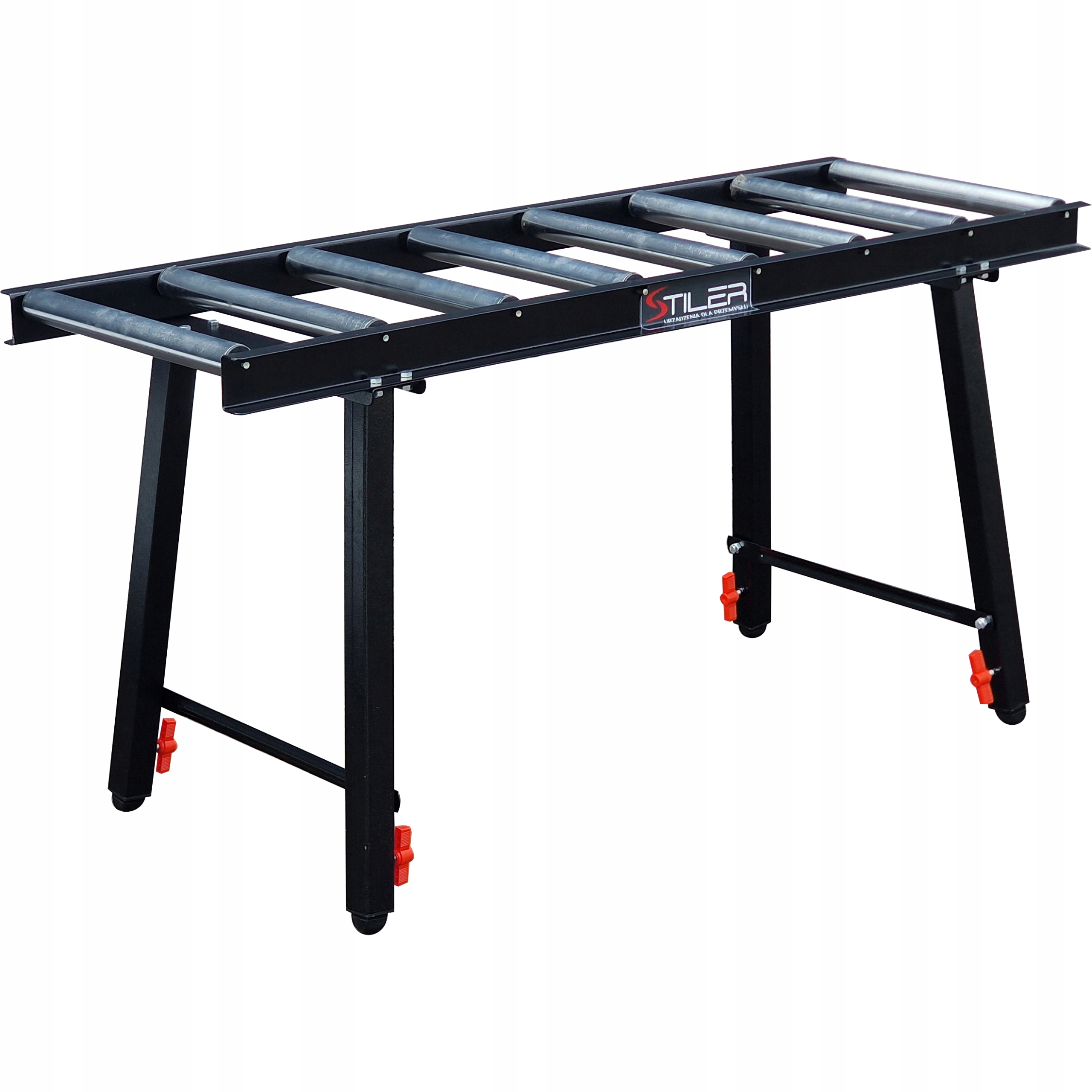 Válečkový Podavač Rolotok 130 CM 300 Kg Ocelový Rolovací Stůl Nastavitelný