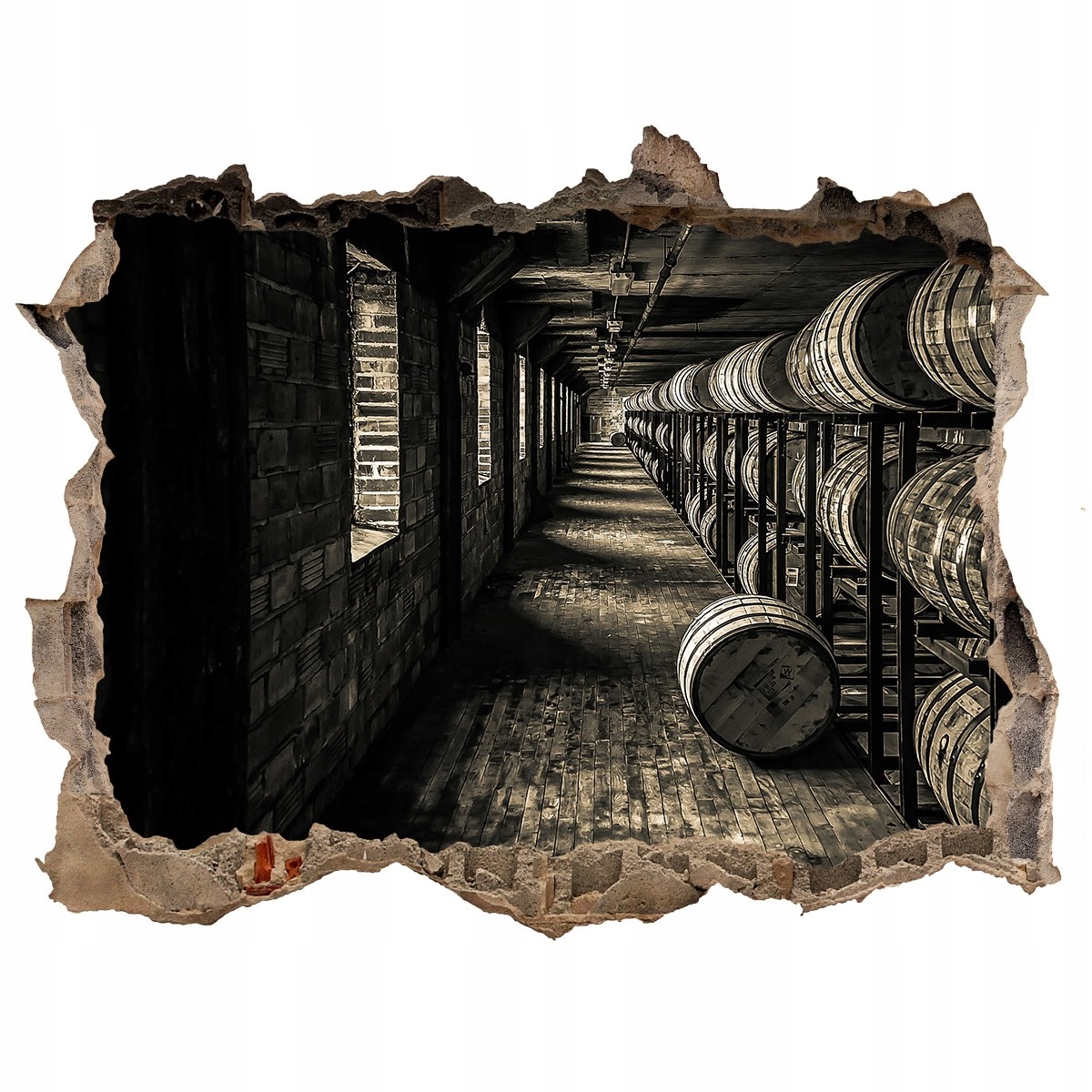 

Fototapeta dziura na ścianę Beczki Burbon 120x81