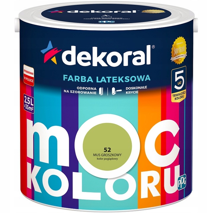 Dekoral Farba MOC KOLORU 5 mus groszkowy