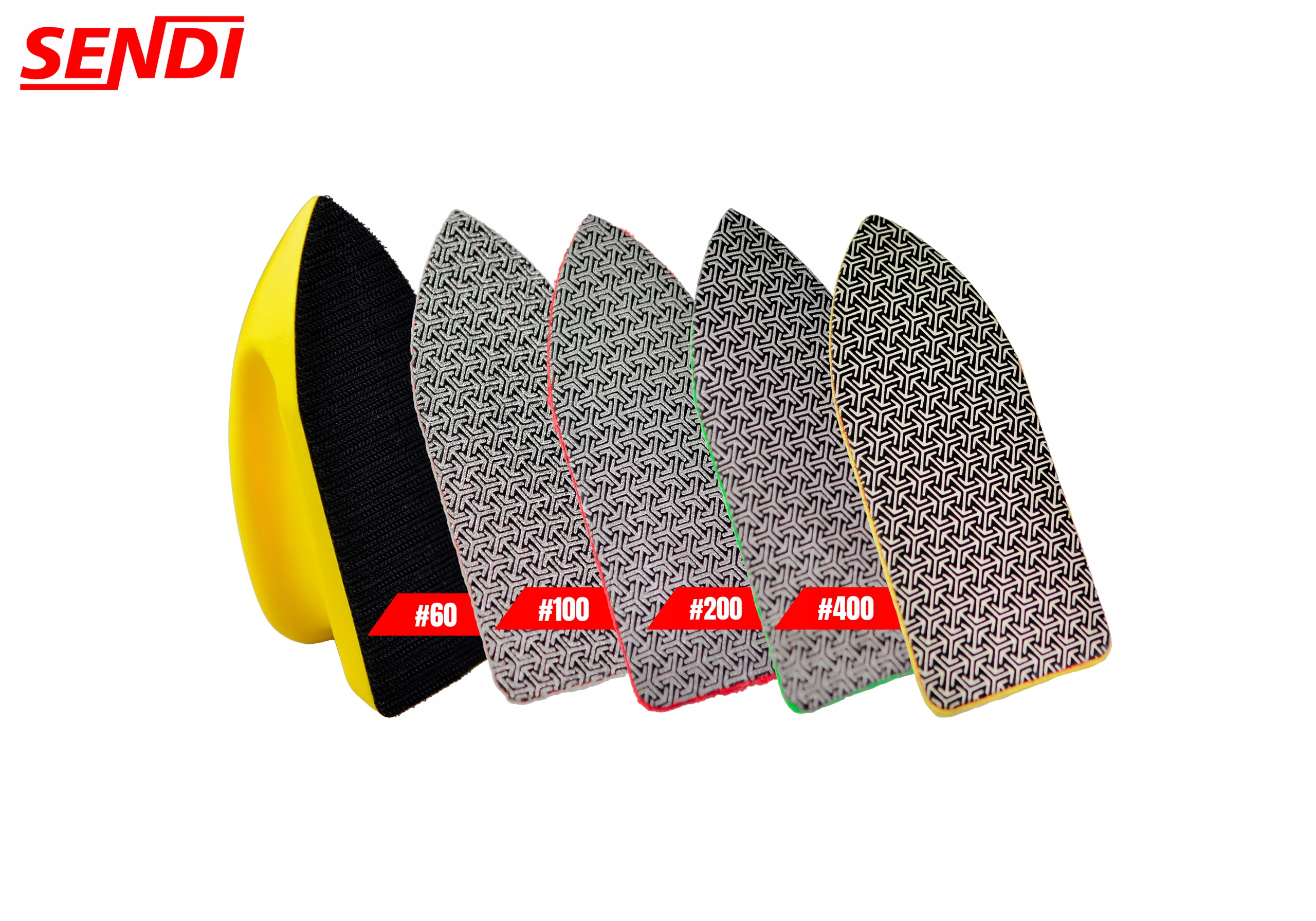 Pad polerski szlifierski grad #100 Hand-Pad SENDI Rodzaj tarczy polerska