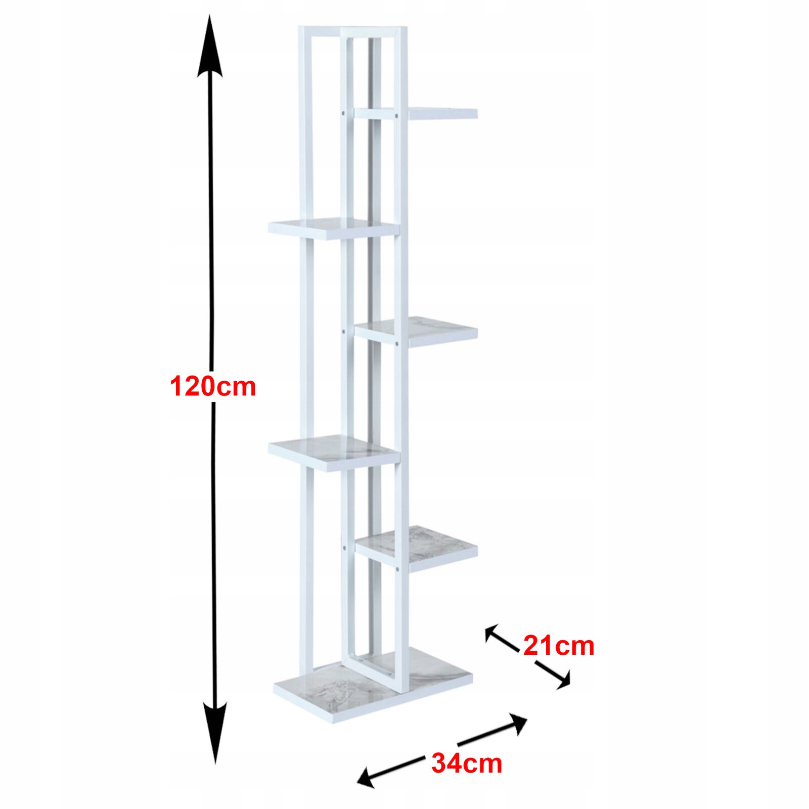 KWIETNIK PÓŁKA STOJAK NA KWIATY DONICZKI LOFT, 6 POZIOMÓW Marka inna
