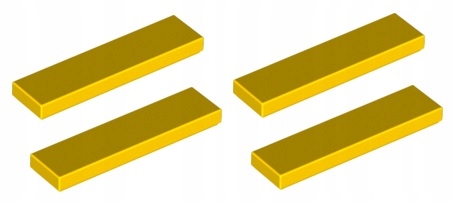 

Lego płytka gładka 1x4 żółta 4 szt 2431 Nowa
