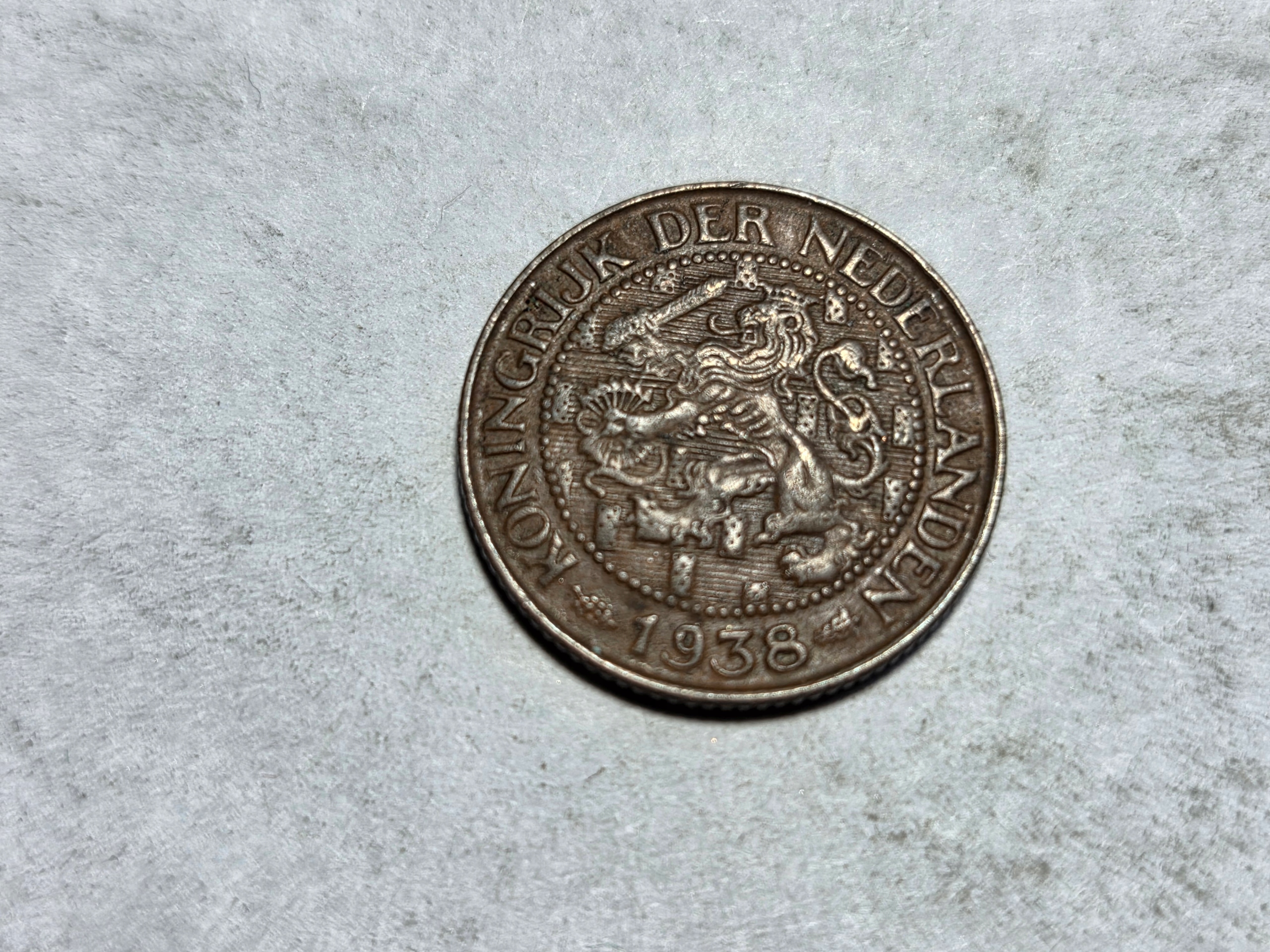 Stara Holandia 1 cent 1938 rok -NR0930