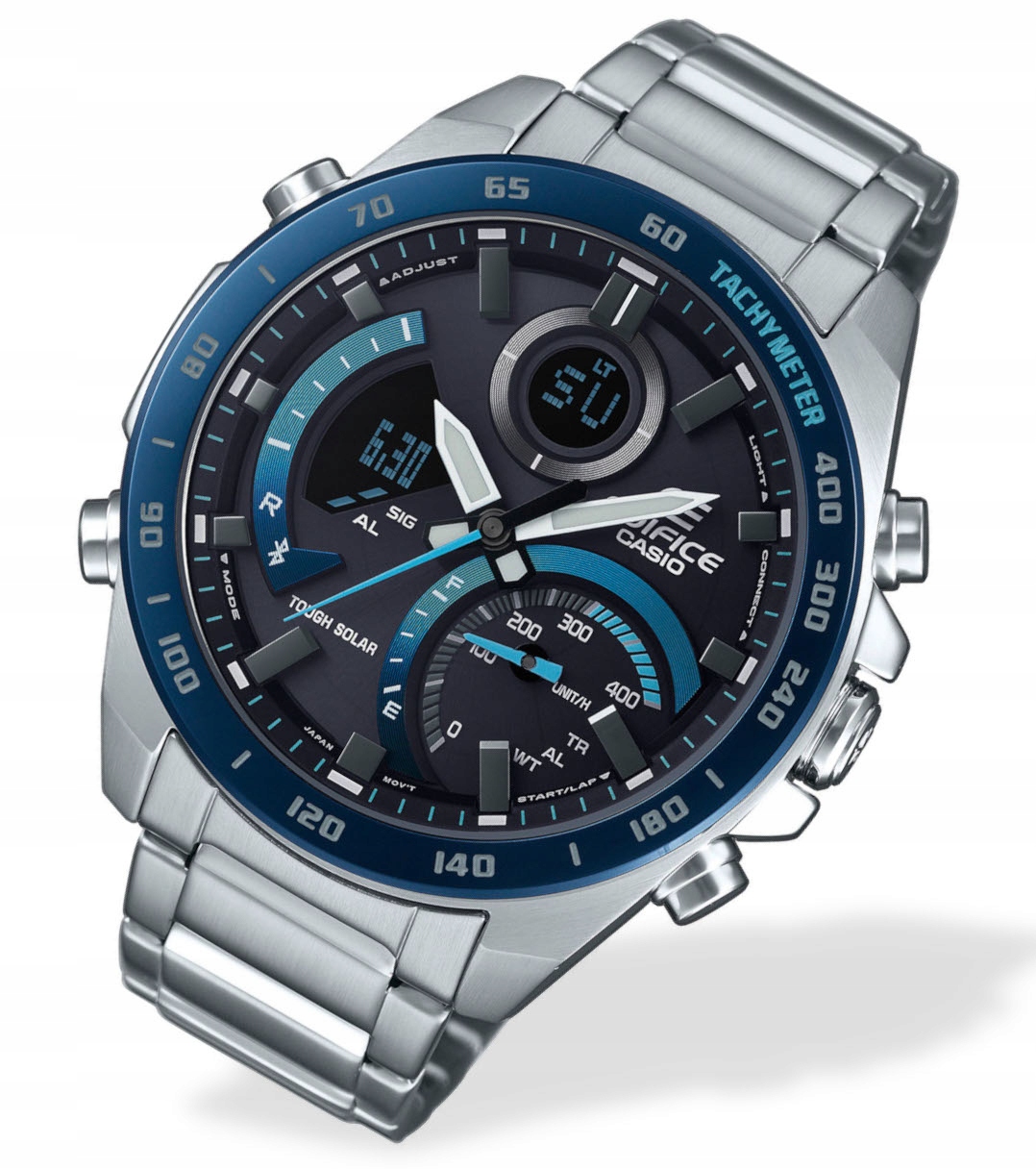 Pánské hodinky Casio Edifice Bluetooth ECB-900DB stopky časovač Led Box+Gravírování
