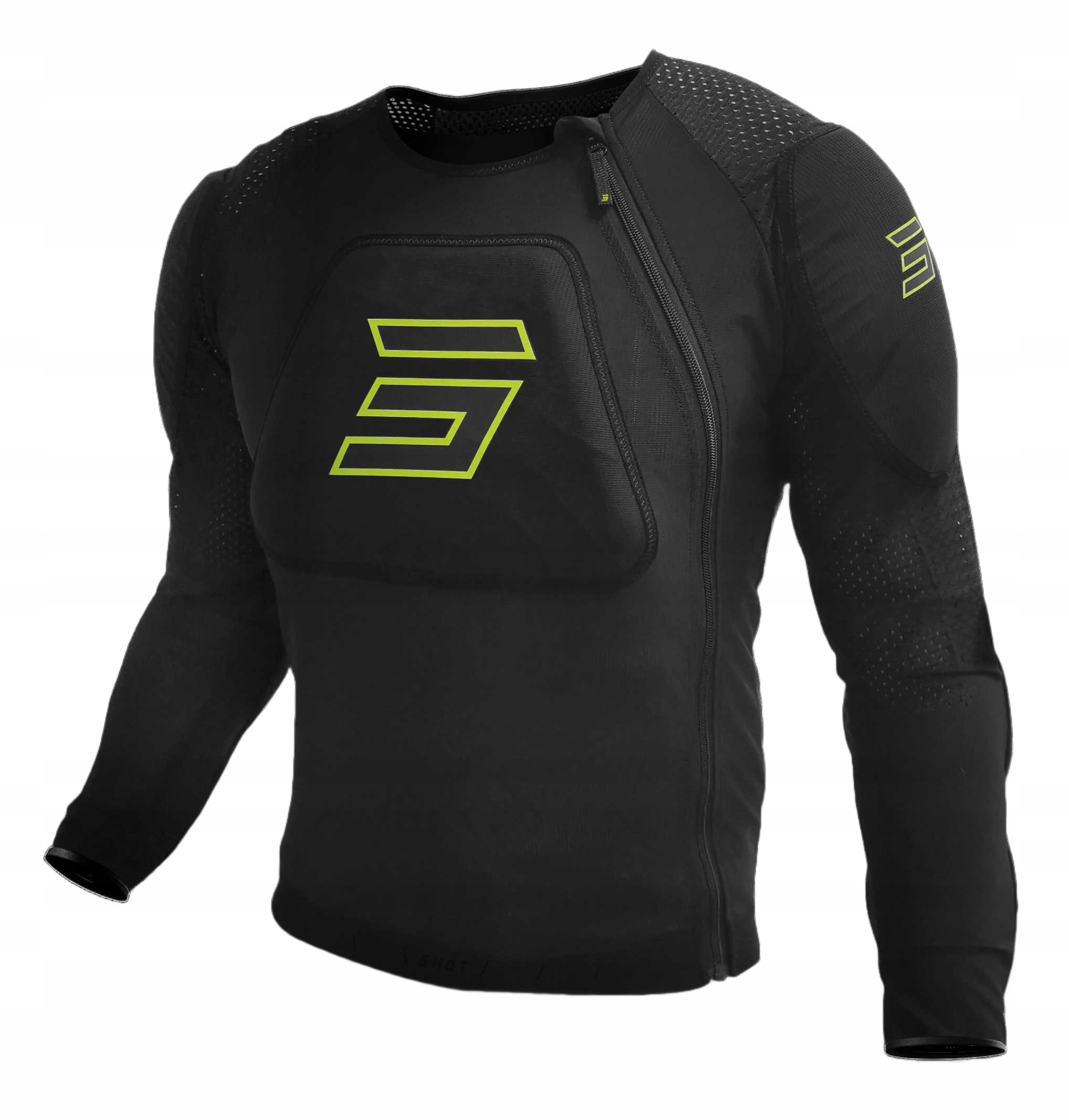 Motokrosový Chránič Tela Shot Prime Black/neon Yellow 2XS A07-22A1-A01-06