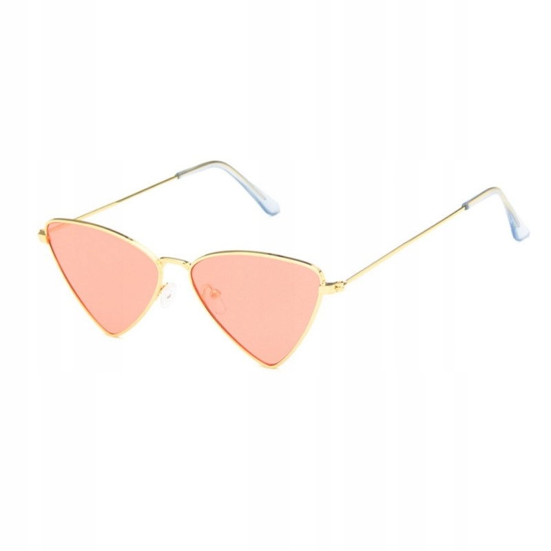 

Stylowe okulary przeciwsłoneczne różowe Romby