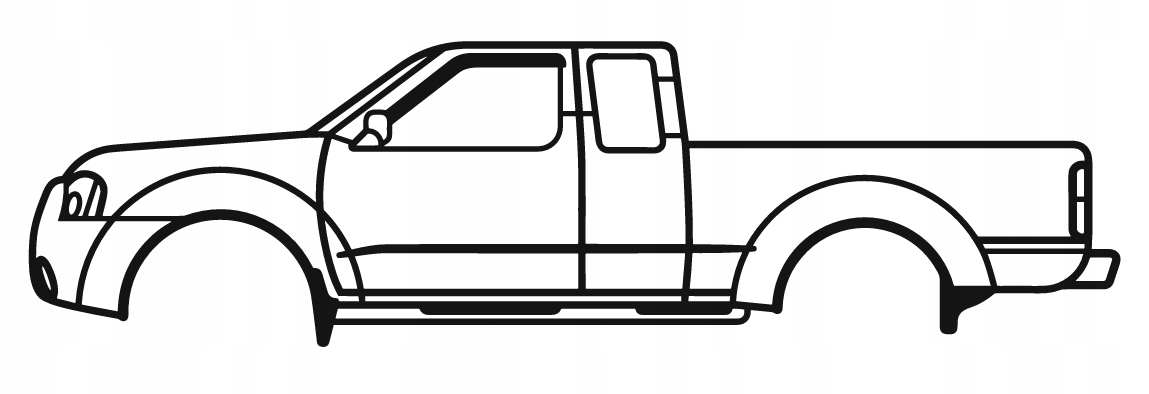 nástěnná dekorace Obraz Auto Nissan Frontier 1ST Gen 1998