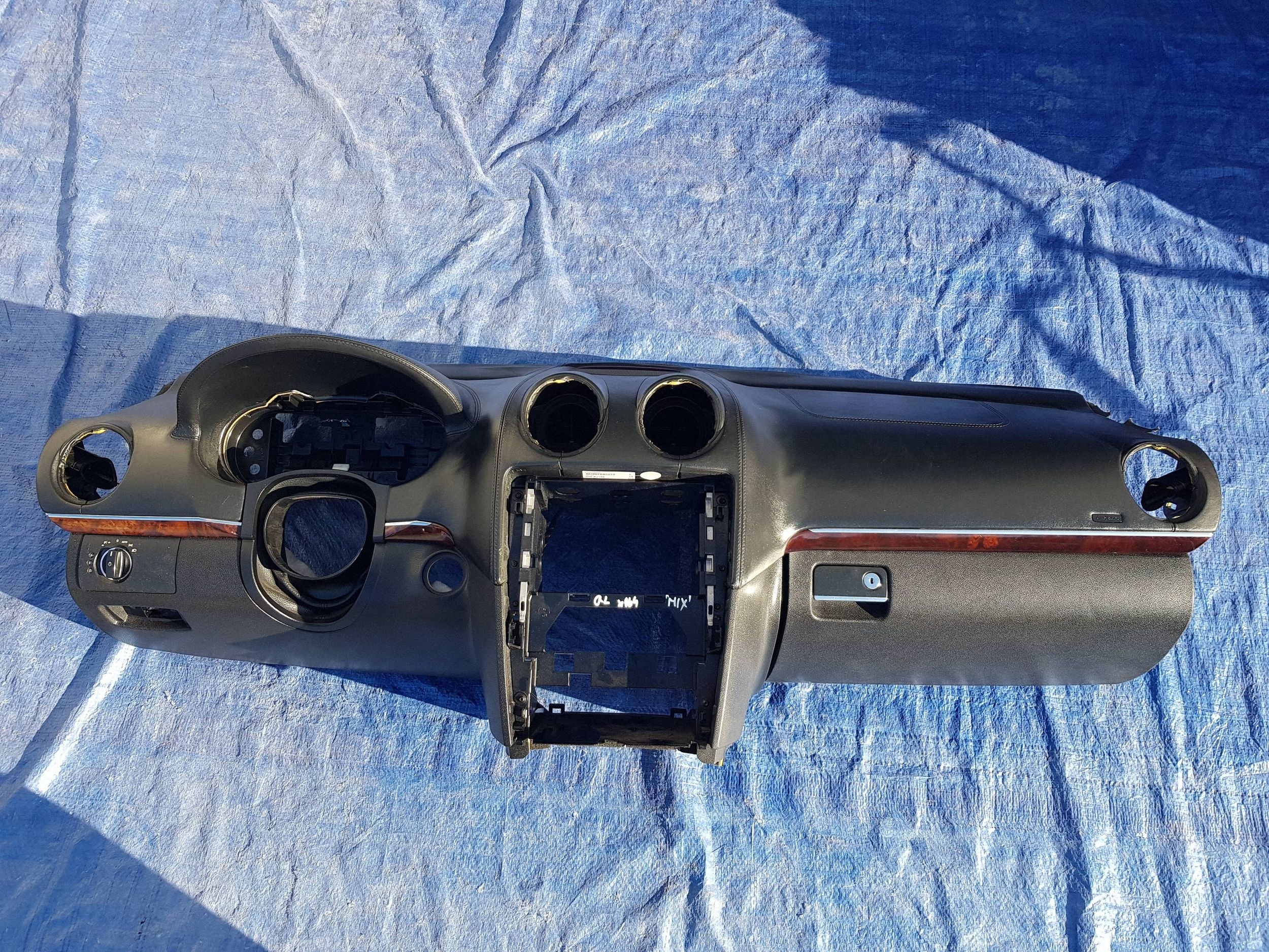 leather dashboard instrument panel cockpit Mercedes GL X164 EU EUROPA leather