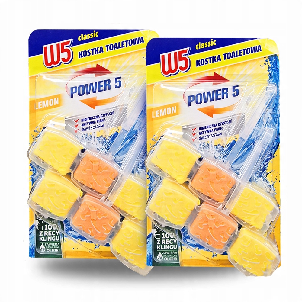 

Kostka Toaletowa Zawieszka Do Wc W5 Lemon 4x45G