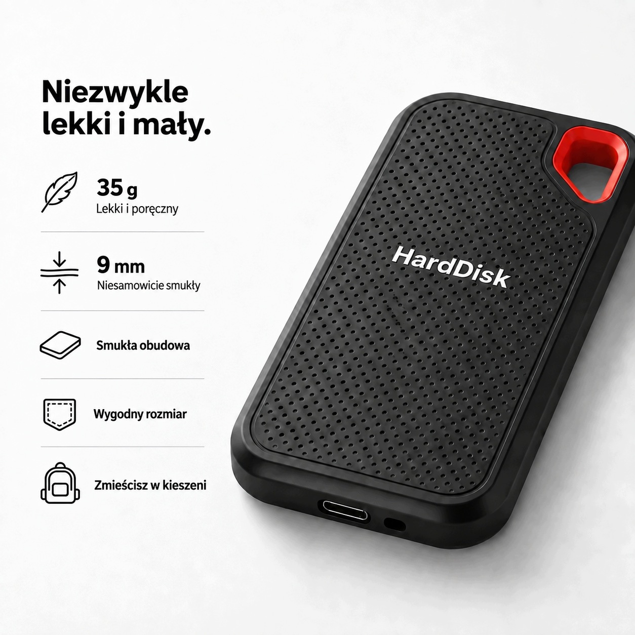 Externí Ssd disk 1TB přenosný 2,5" Usb-c Android, iPhone, notebook, Mac