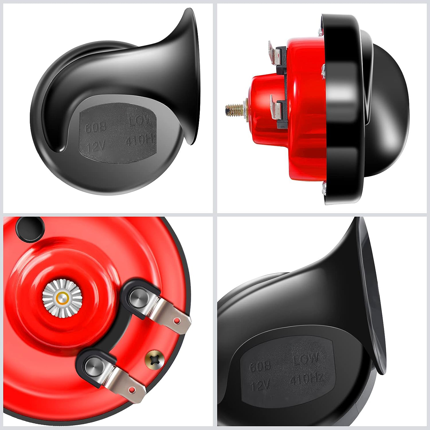 2x GŁOŚNY Ślimak Sygnał Dźwiękowy KLAKSON 12V 100DB do samochodu motocykla Producent części Inny