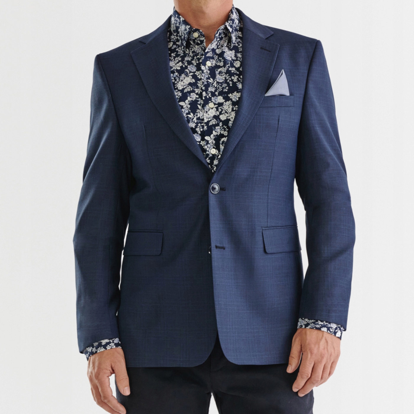 Tmavě modrá pánská sako obleková bunda Pako Lorente 182/50