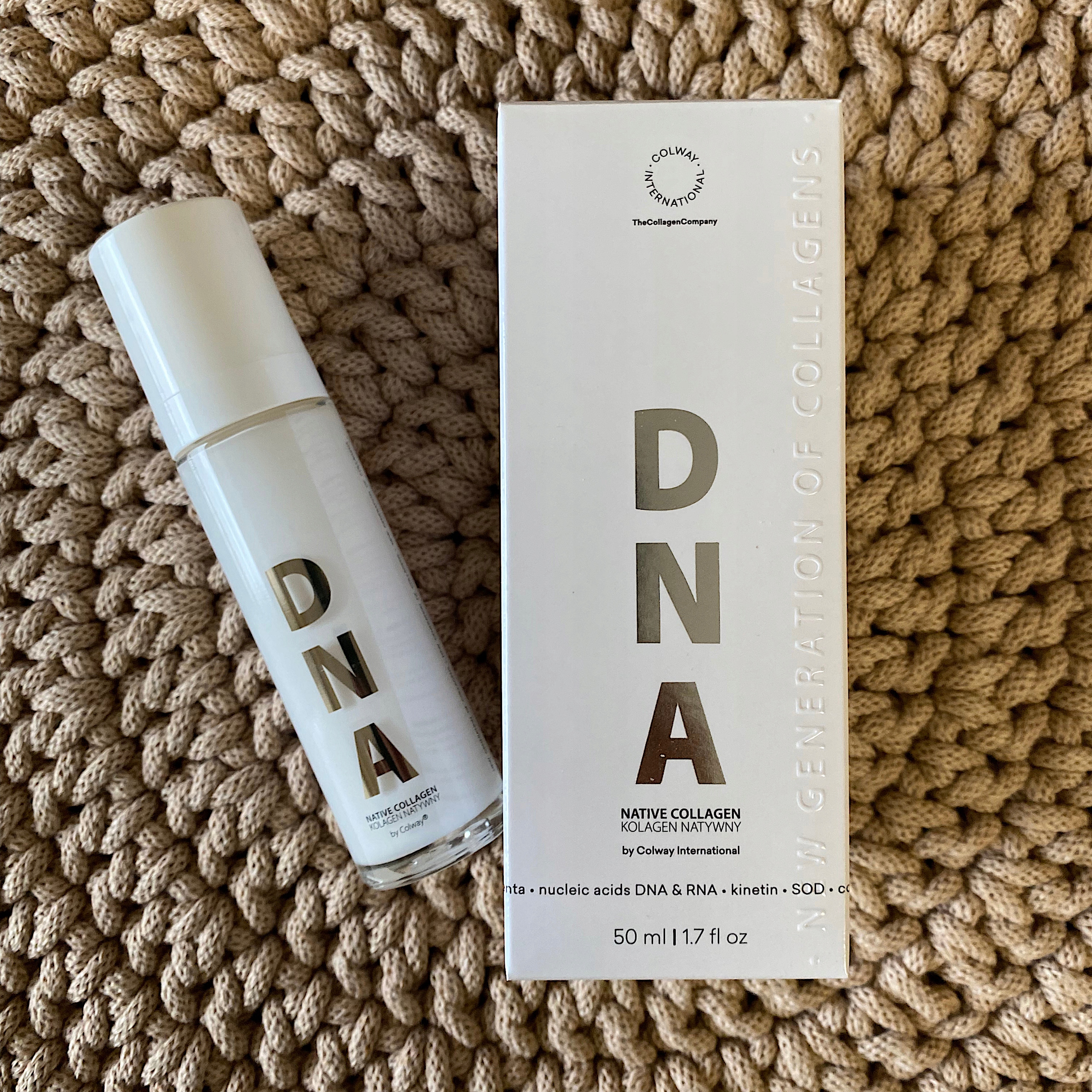 KOLAGEN Natywny DNA Colway 50 ml+ Płatki pod oczy- efekt od 1 zastosowania Pojemność 50 ml