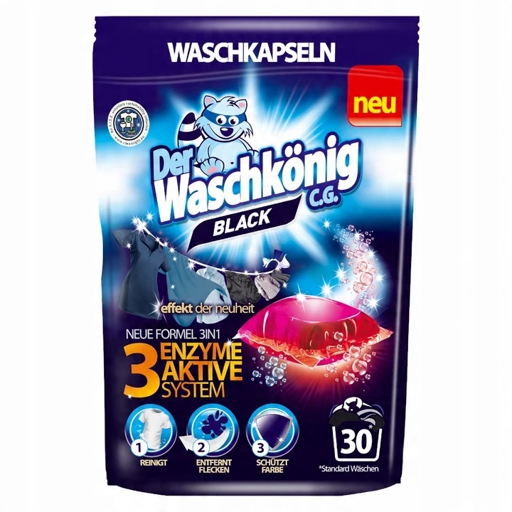 

Waschkonig Kapsułki 3w1 do Prania Black 30 szt.