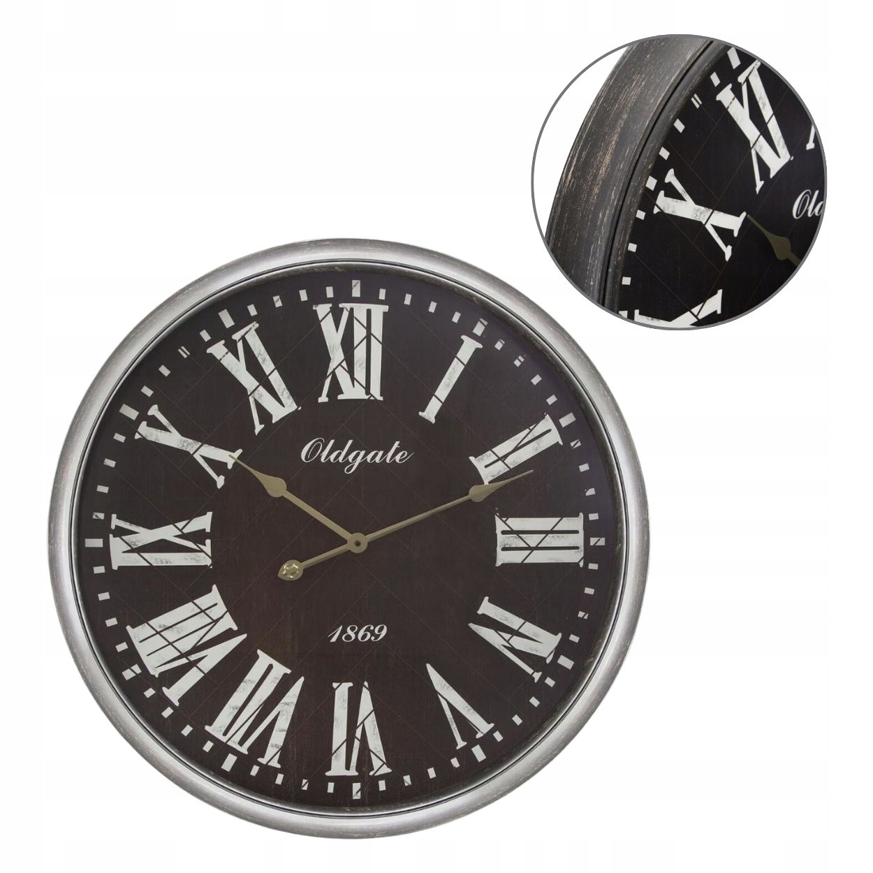 Nástěnné Hodiny S Velkým Ciferníkem Římské Číslice Klasický Retro Loft Do Obývacího Pokoje