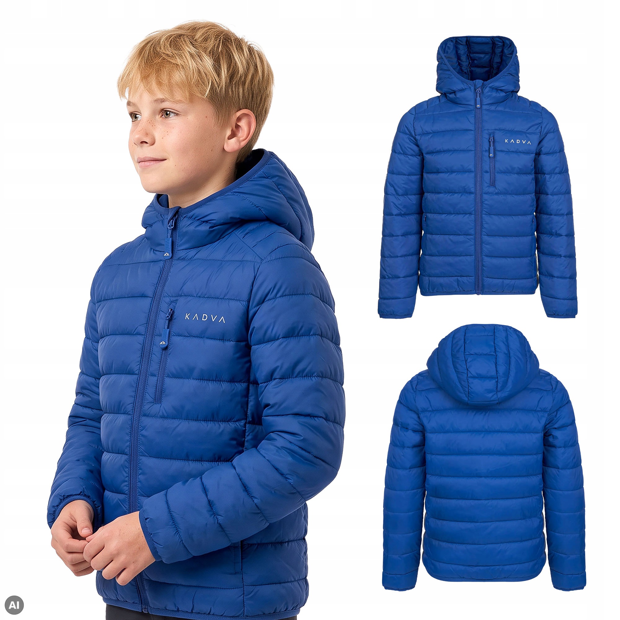 Dětská zateplená bunda Kadva Canyon Jrb modrá Větruodolná 152 cm