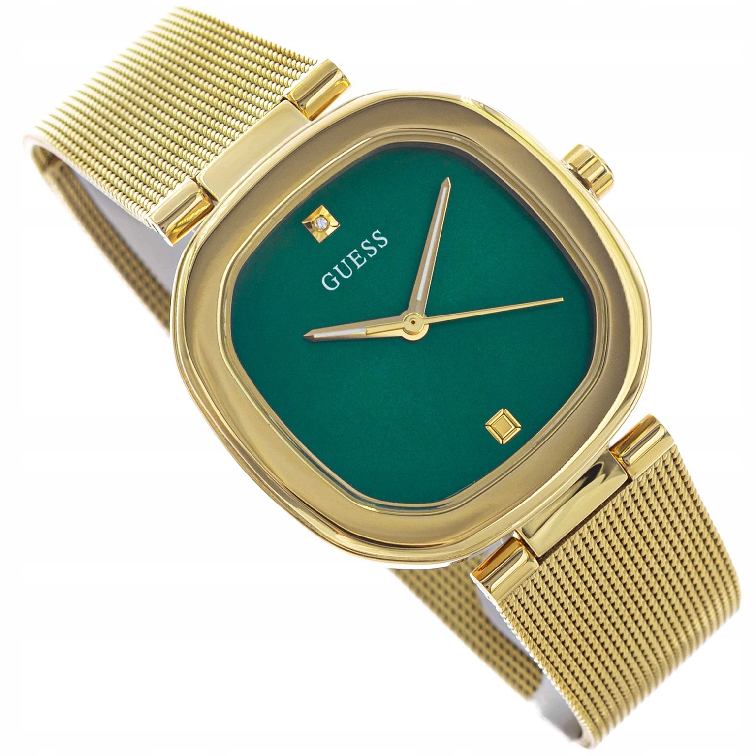 Dámské Hodinky Guess GW0768L2 Eve Zlaté Na Mesh Náramku