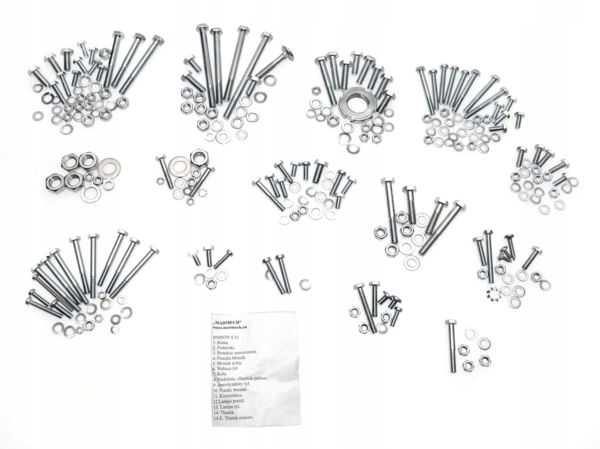 Śruby ocynk nadwozia Simson S51