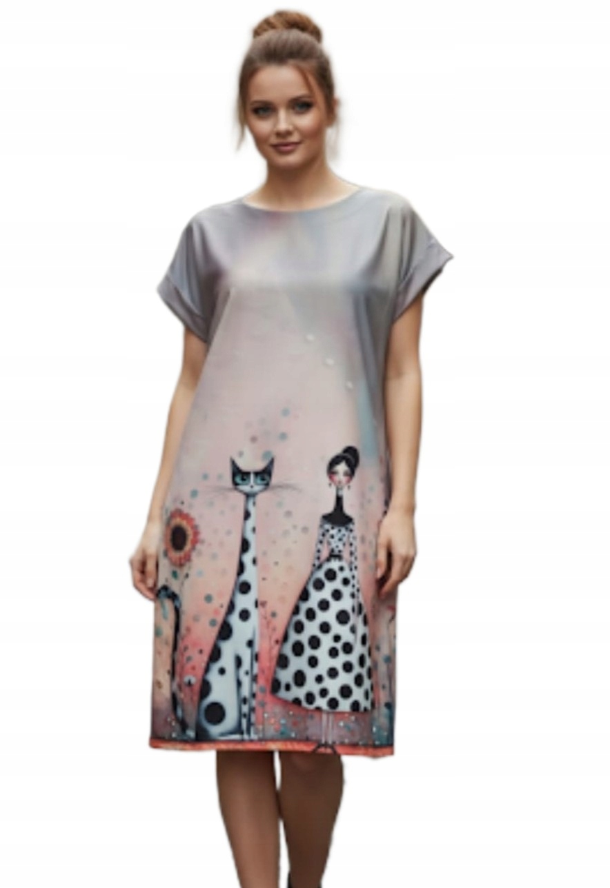 Hamana Šaty Košile Noční Viskóza Tivali XL/42