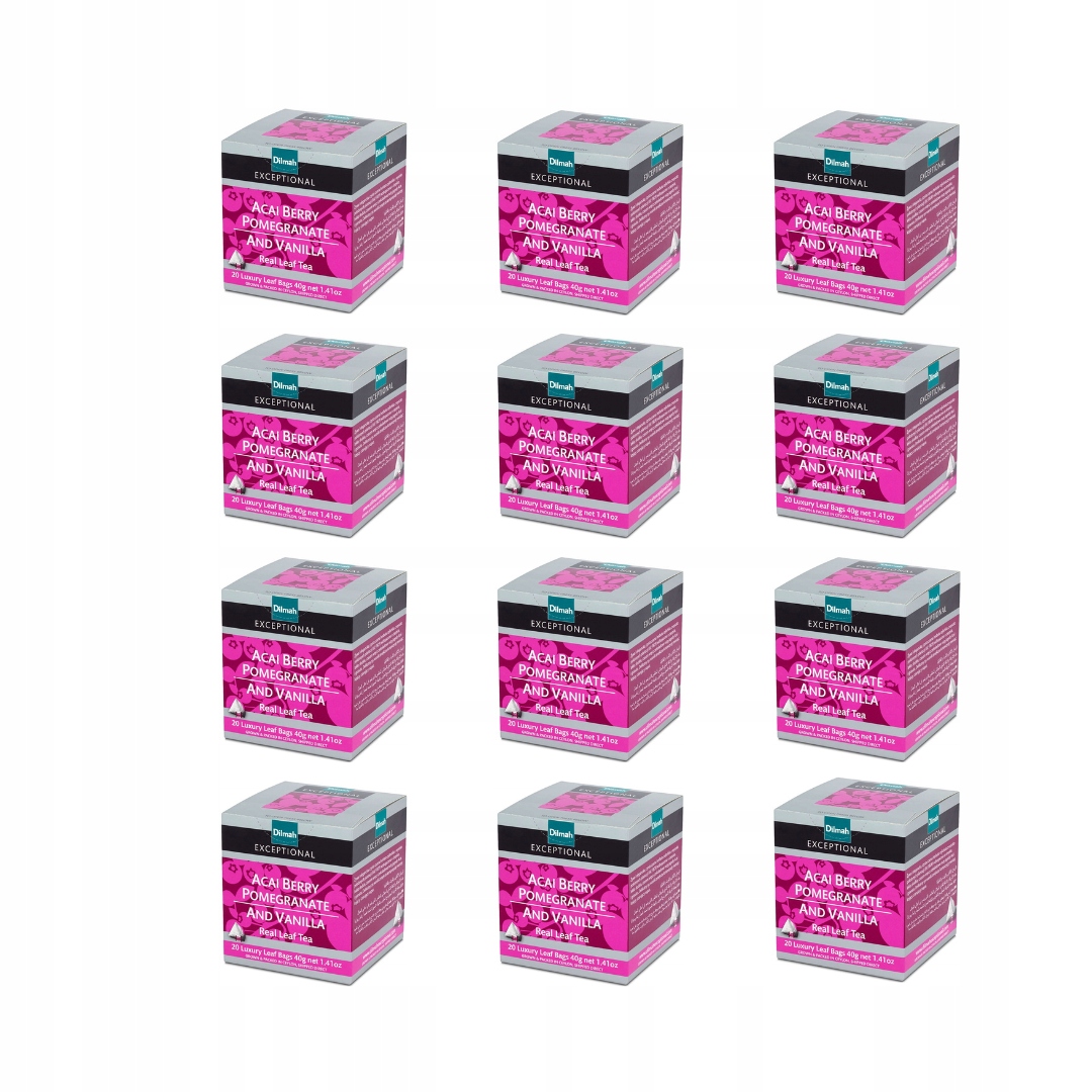 Herbata czarna aromat Dilmah Acai Berry 12 szt.