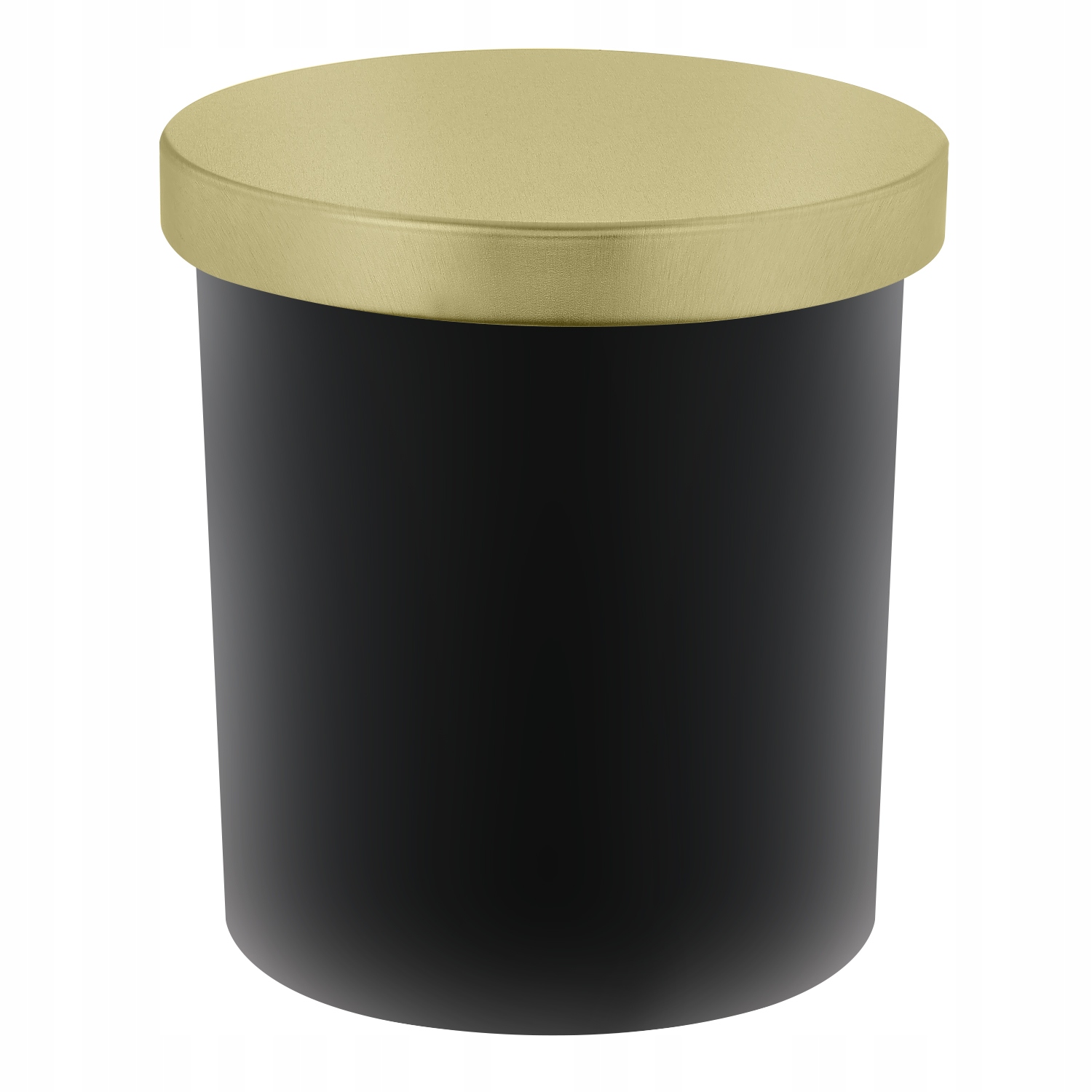 Sklenička na svíčky černá matná 300 ml se zlatým víčkem 72 kusů