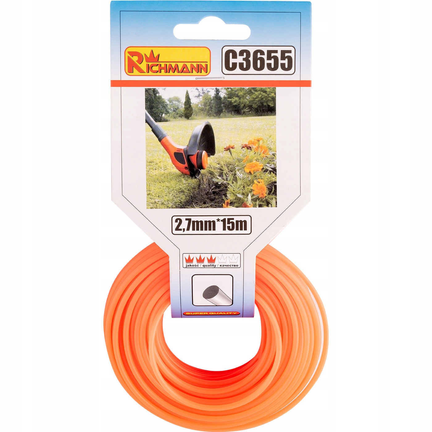 

Żyłka Do Kosy Okrągła 2,7MM/15M Richmann C3655