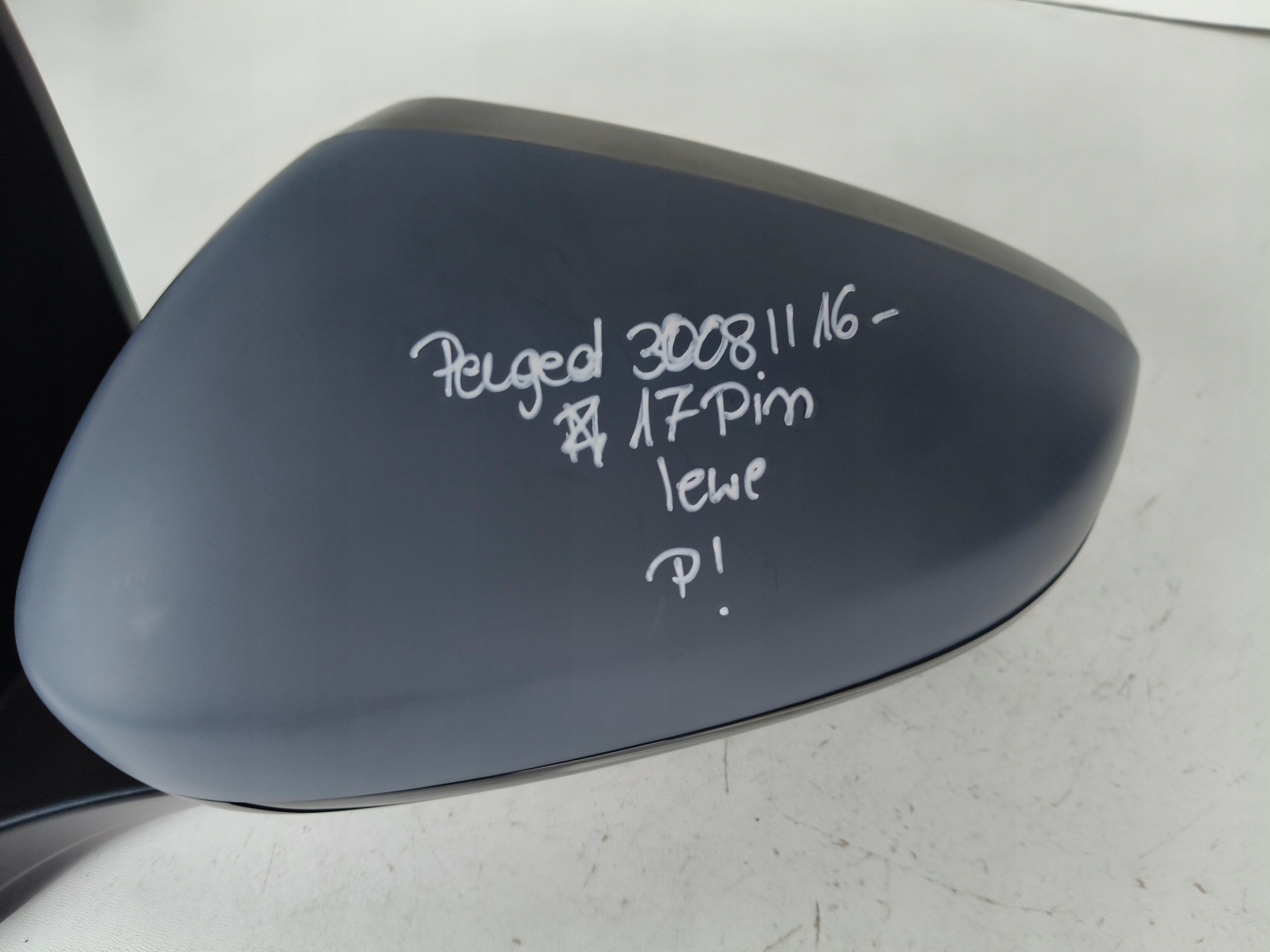 mirror left PEUGEOT 3008 II 16- 17 PIN