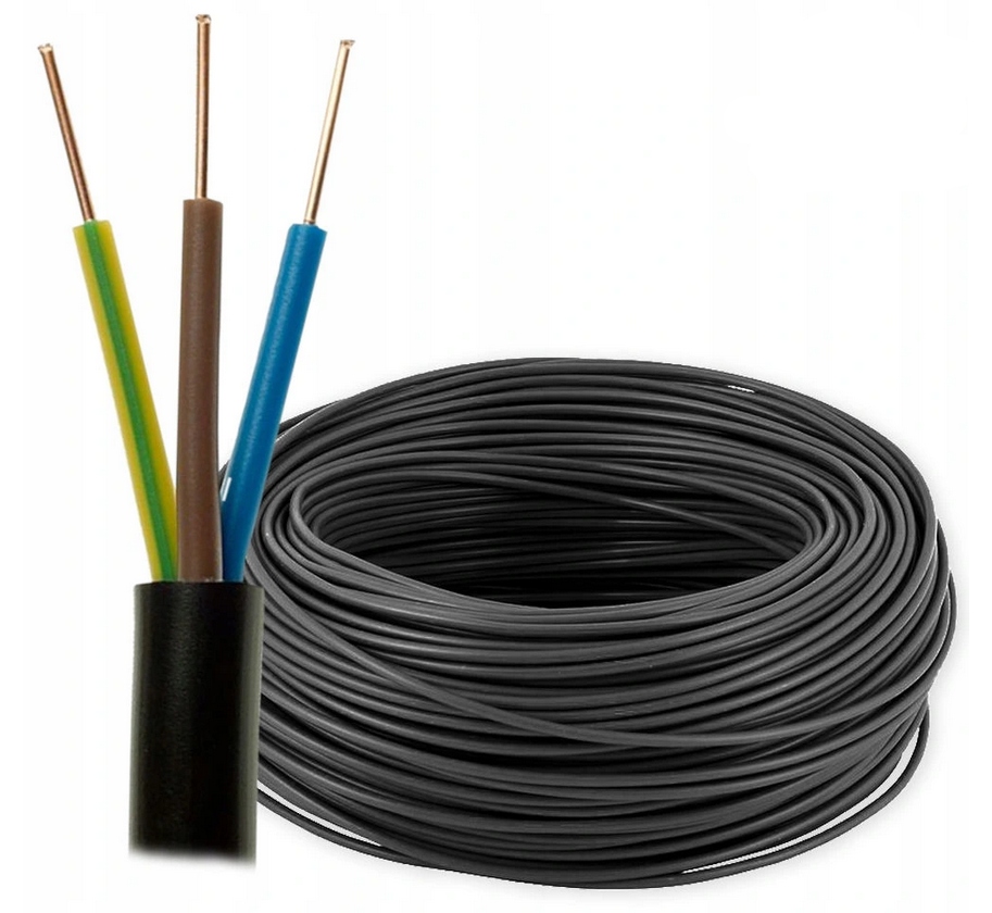 

Kabel ziemny Yky 3x1,5mm2 0,6/1kV polski 1,5mm 1mb