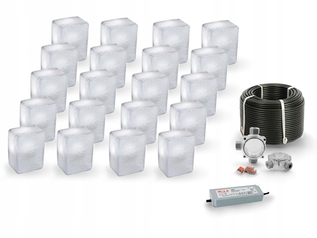 20x Led nájezdové svítidlo 12V IP68 Bz 9x12 cm