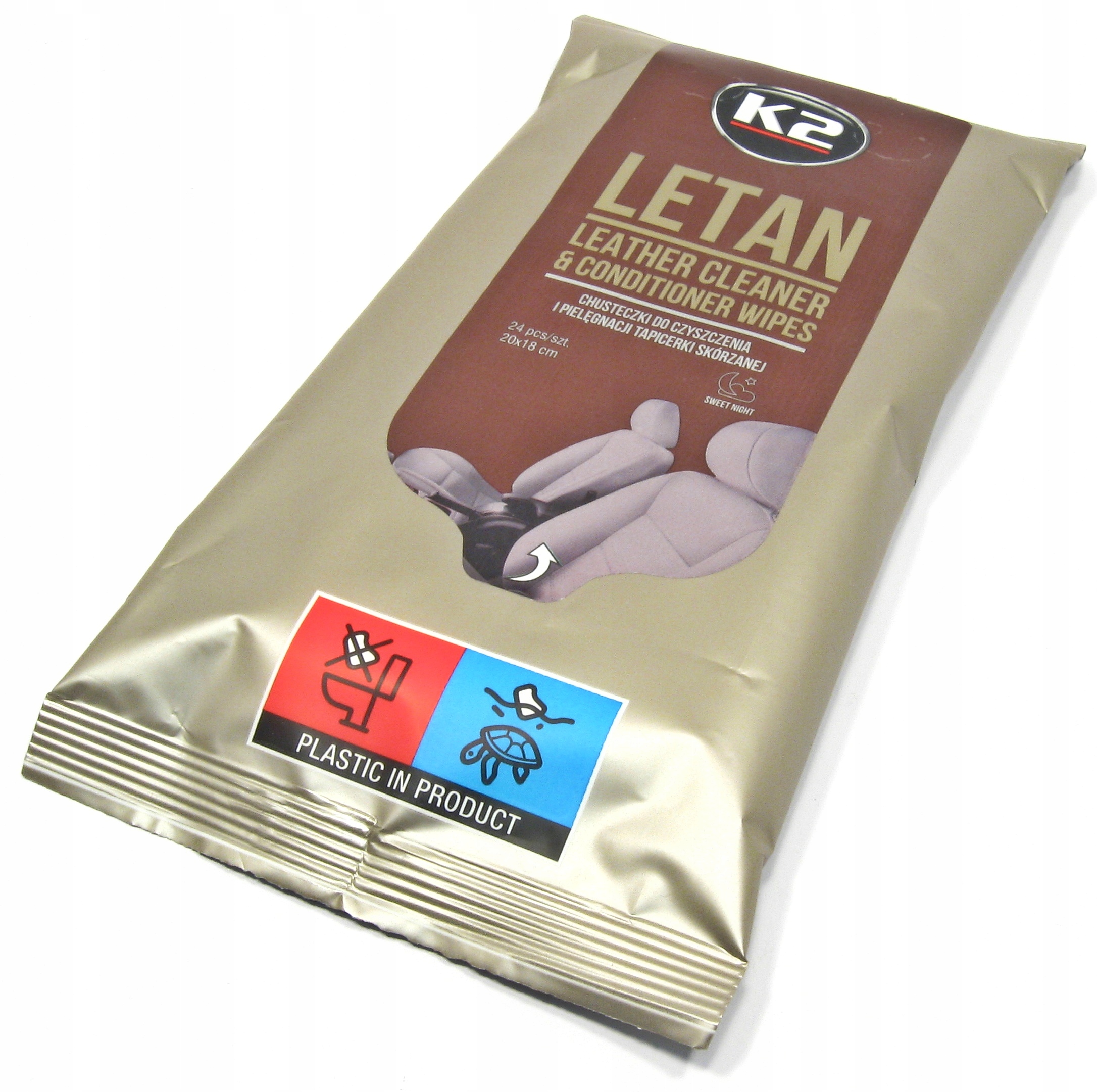 Chusteczki ściereczki mokre nasączone do pielęgnacji Skóry K2 24szt