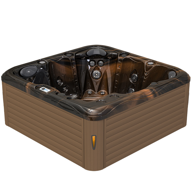 Zahradní lázně 752 5 osob 40 trysek akryl Magma zlaté pouzdro Káva 200x200