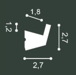 LISTWA SUFITOWA OŚWIETLENIOWA CX189 Orac Decor Marka Orac decor