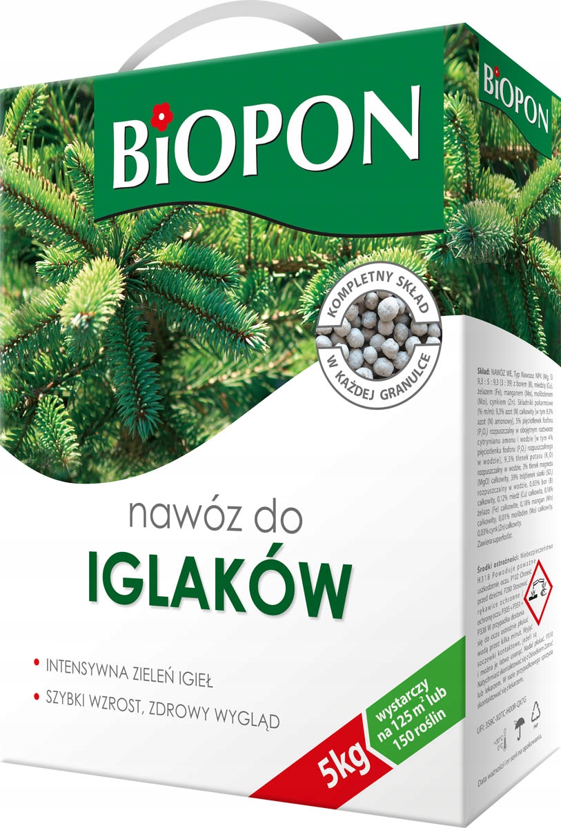

Nawóz Do Iglaków 5kg Biopon granulowany