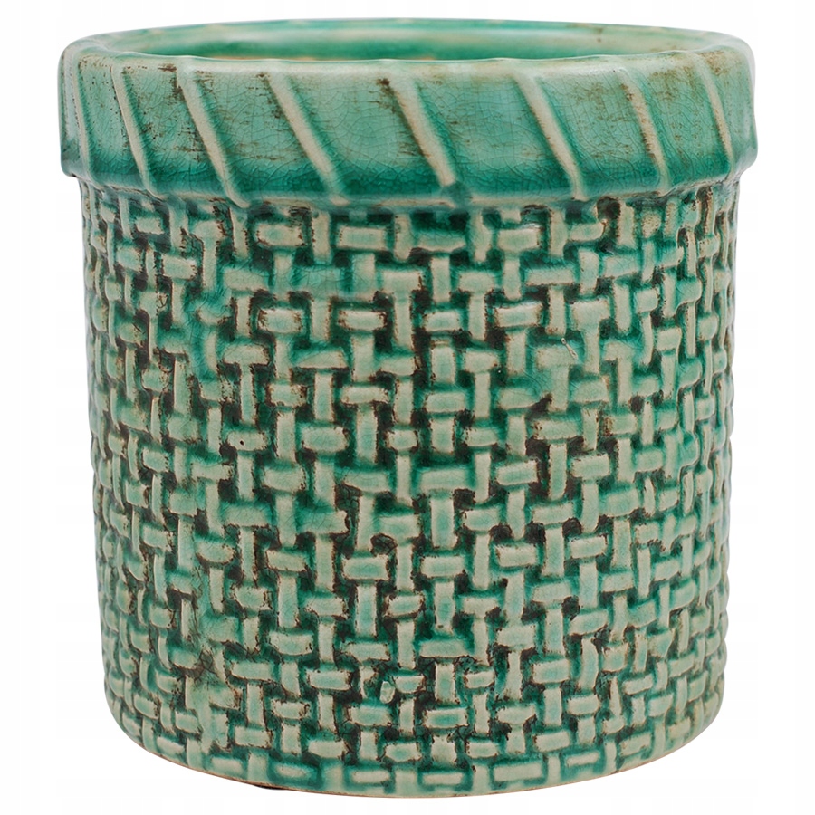 

Donica Kosz ceramiczna ciemna zieleń śr. 13cm