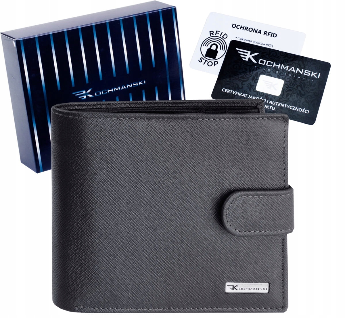 

Kochmanski skórzany portfel męski Premium Rfid